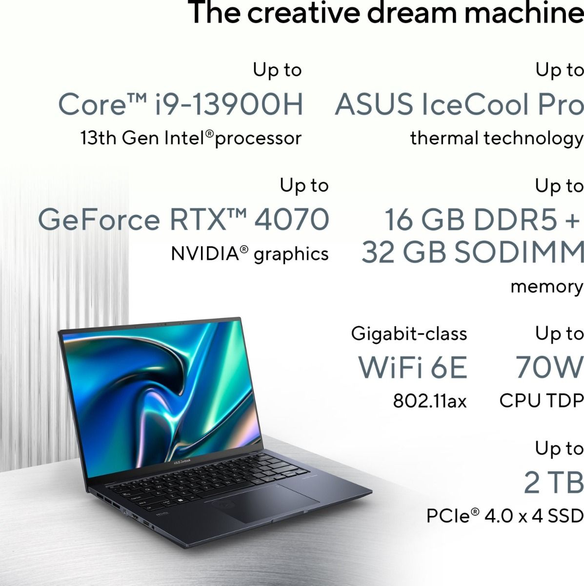 ASUS ZenBook Pro 14 OLED | UX6404VI-DS91-CA | RTX 4070 Pro Notebook
