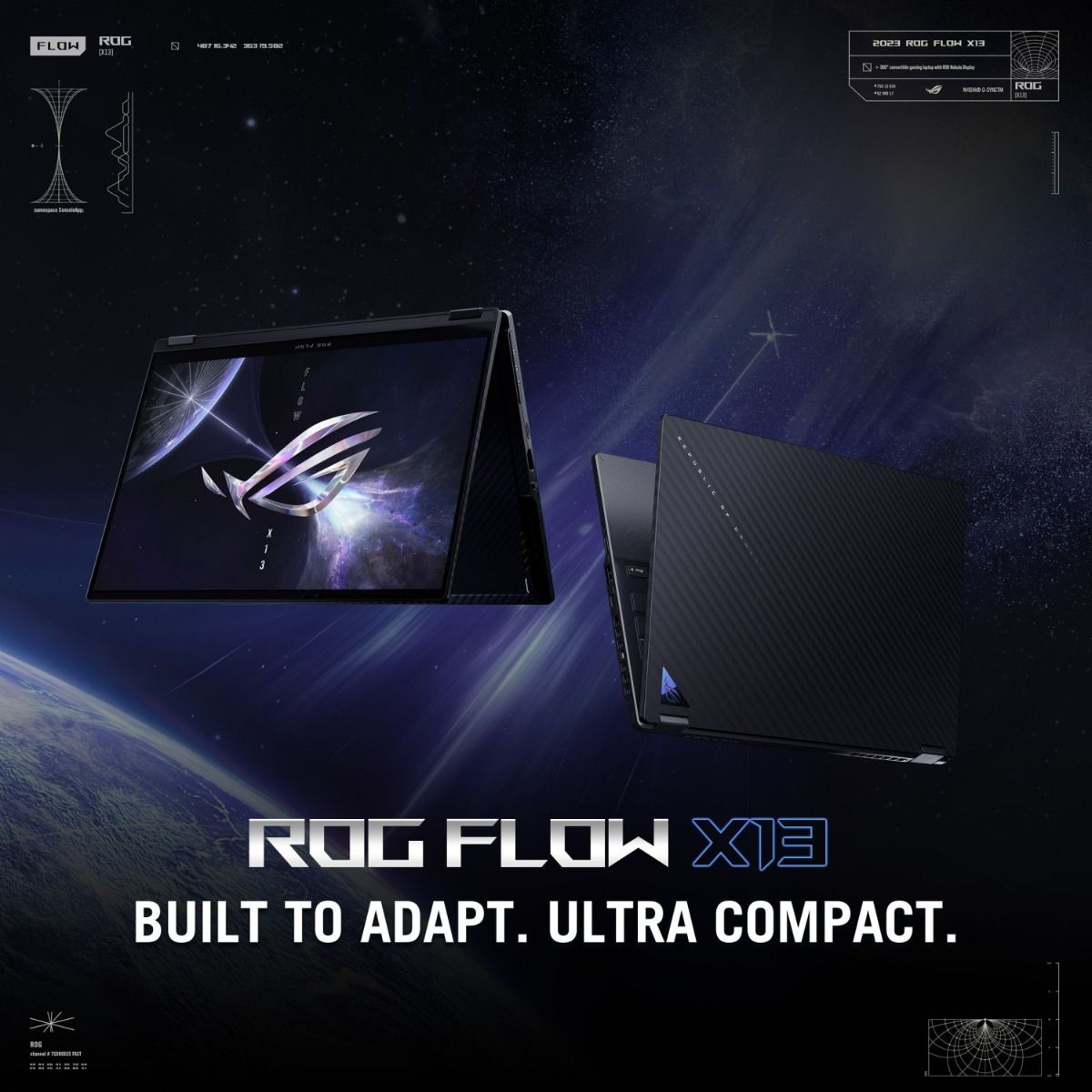 ASUS ROG Flow X13 | GV302XU-DS91T-CA | 360 2-in-1 RTX 4050 Gaming Notebook