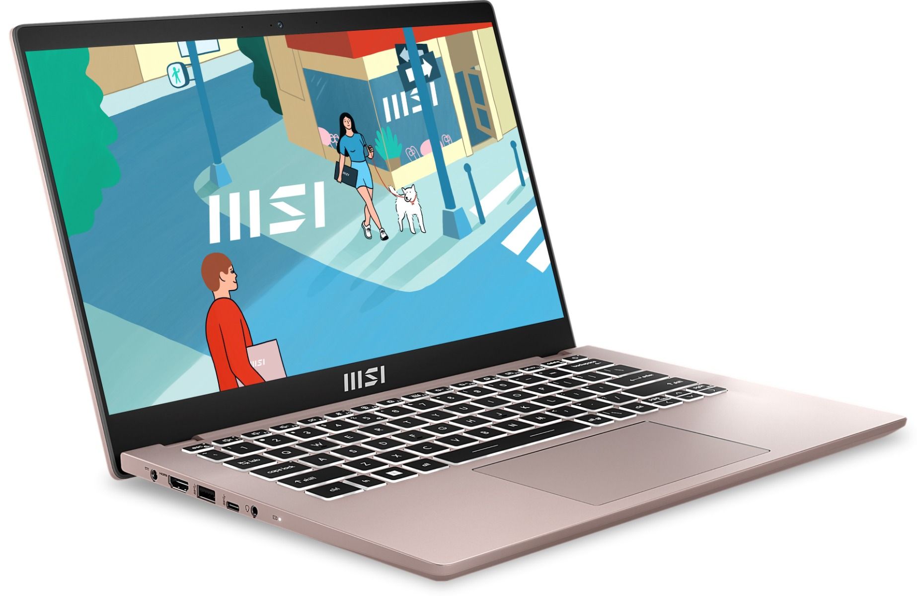 MSI Modern 14 | C13M-606US |Beige Rose Ultra Thin Notebook