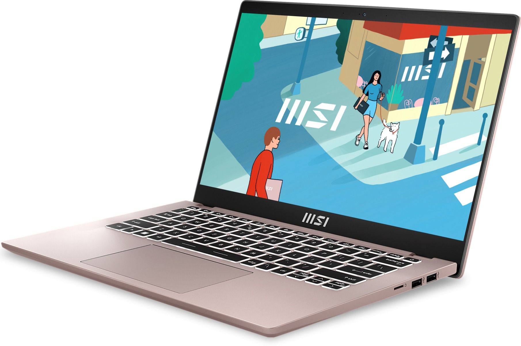 MSI Modern 14 | C13M-606US |Beige Rose Ultra Thin Notebook